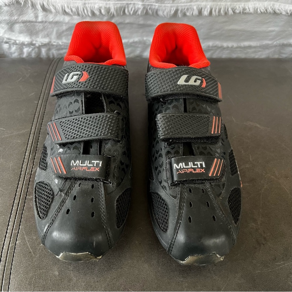 Louis Garneau Multi Air Flex Cycling Shoes with SPD Cleat Clips Size 39 / 8